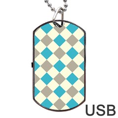Background Graphic Wallpaper Stylized Colorful Fun Geometric Design Decor Dog Tag Usb Flash (two Sides)