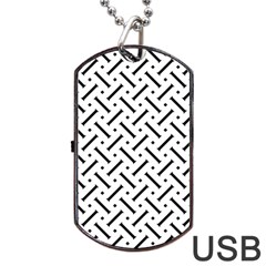 Design Repeating Seamless Pattern Geometric Shapes Scrapbooking Dog Tag Usb Flash (one Side)
