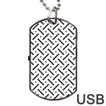 Design Repeating Seamless Pattern Geometric Shapes Scrapbooking Dog Tag USB Flash (Two Sides) Front