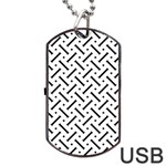 Design Repeating Seamless Pattern Geometric Shapes Scrapbooking Dog Tag USB Flash (Two Sides) Back