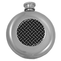 Geometric Pattern Design Repeating Eamless Shapes Round Hip Flask (5 Oz) by Vaneshart