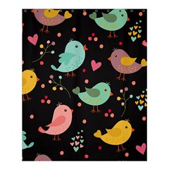 Birds Cute Pattern Background Shower Curtain 60  X 72  (medium)  by Vaneshart