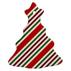 Christmas Color Stripes Ornament (christmas Tree)  by Vaneshart