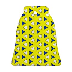 Pattern Yellow Pattern Texture Seamless Modern Colorful Repeat Bell Ornament (two Sides)