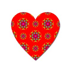 Geometric Design Decor Decorative Repeating Pattern Seamless Heart Magnet by Vaneshart