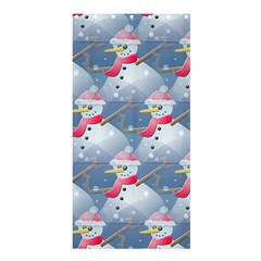 Christmas Snowman Shower Curtain 36  X 72  (stall) 