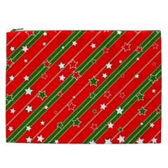 Christmas Paper Star Texture Cosmetic Bag (xxl)