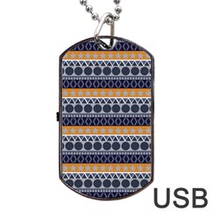 Abstract Seamless,pattern Graphic Lines Vintage Background Grunge Diamond Square Dog Tag Usb Flash (two Sides)