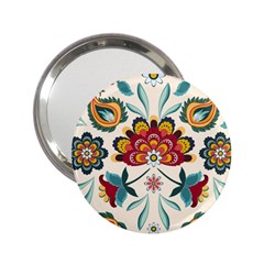 Baatik Print  2 25  Handbag Mirrors by designsbymallika