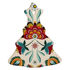 Baatik Print  Christmas Tree Ornament (two Sides)