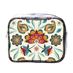 Baatik Print  Mini Toiletries Bag (one Side) by designsbymallika