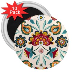 Baatik Print  3  Magnets (10 Pack) 