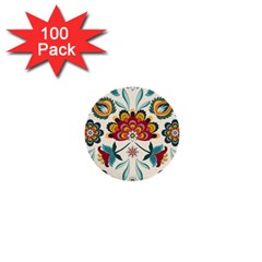 Baatik Print  1  Mini Buttons (100 Pack)  by designsbymallika