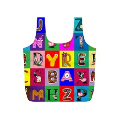 Alphabet Pattern Full Print Recycle Bag (s) by designsbymallika