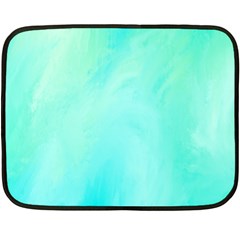 Blue Green Shades Fleece Blanket (mini)