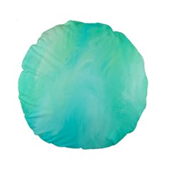 Blue Green Shades Standard 15  Premium Flano Round Cushions