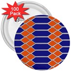Pattern Design Modern Backdrop Decor Decoration 3  Buttons (100 pack)  Front