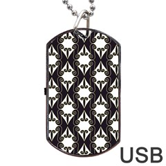 Abstract Seamlesspattern Graphic Lines Vintage Background Grunge Frame Diamond Dog Tag Usb Flash (one Side)