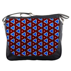 Pattern Triangles Seamless Red Blue Seamless Pattern Texture Seamless Patterns Repetition Messenger Bag