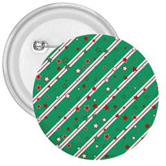 Christmas Paper Stars Pattern Texture Background 3  Buttons