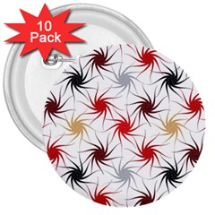 Pearl Pattern Floral Design Art Digital Seamless 3  Buttons (10 Pack) 