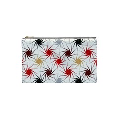 Pearl Pattern Floral Design Art Digital Seamless Cosmetic Bag (small)