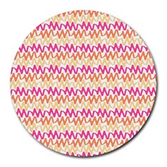 Abstract Seamlesspattern Graphic Lines Vintage Background Grunge Frame Leaf Round Mousepads by Vaneshart