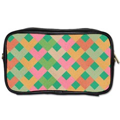 Abstract Seamlesspattern Graphic Lines Vintage Background Grunge Pattern Colorful Toiletries Bag (two Sides)