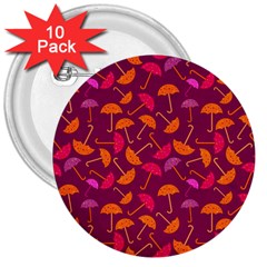 Abstract Seamlesspattern Graphic Lines Vintage Background Grunge Diamond Umbrella 3  Buttons (10 Pack) 