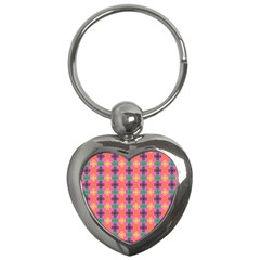 Abstract Seamlesspattern Graphic Lines Vintage Background Grunge Diamond Dotted Key Chain (heart)