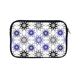 Pearl Pattern Floral Design Art Digital Seamless Blue Black Apple Macbook Pro 13  Zipper Case by Vaneshart