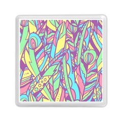 Feathers Pattern Memory Card Reader (square)