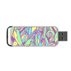 Feathers Pattern Portable Usb Flash (two Sides)