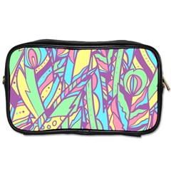 Feathers Pattern Toiletries Bag (two Sides)