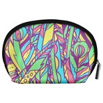 Feathers Pattern Accessory Pouch (Large) Back