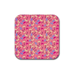 Abstract Seamlesspattern Graphic Lines Vintage Background Grunge Diamond Umbrella Rubber Coaster (square)  by Vaneshart