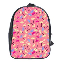 Abstract Seamlesspattern Graphic Lines Vintage Background Grunge Diamond Umbrella School Bag (xl)