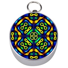 Pattern Geometric Glow Colors Lines Seamless Silver Compasses