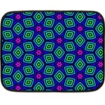 Seamless Pattern Pattern Purple Stars Double Sided Fleece Blanket (Mini)  35 x27  Blanket Back