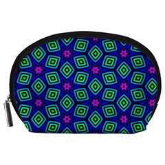 Seamless Pattern Pattern Purple Stars Accessory Pouch (large)