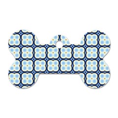 Pattern Design Art Scrapbooking Geometric Cubes Dog Tag Bone (one Side)