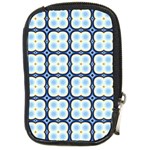 Pattern Design Art Scrapbooking Geometric Cubes Compact Camera Leather Case Front