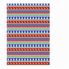 Christmas Color Stripes Pattern Small Garden Flag (two Sides)