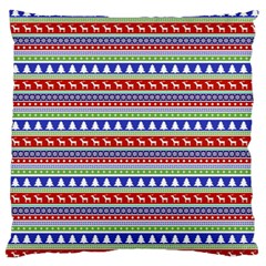 Christmas Color Stripes Pattern Standard Flano Cushion Case (one Side)