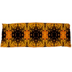 Pattern Wallpaper Background Yellow Amber Black Body Pillow Case Dakimakura (two Sides)