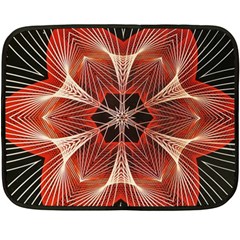 Star Pattern Red Abstract Double Sided Fleece Blanket (mini) 