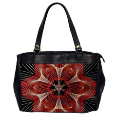 Star Pattern Red Abstract Oversize Office Handbag