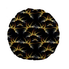 Pearl Pattern Floral Design Art Digital Seamless Standard 15  Premium Round Cushions by Vaneshart