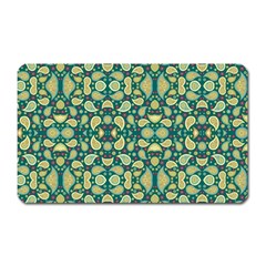 Pattern Abstract Paisley Swirls Artwork Creative Decoration Design Filigree Magnet (rectangular)