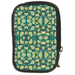 Pattern Abstract Paisley Swirls Artwork Creative Decoration Design Filigree Compact Camera Leather Case